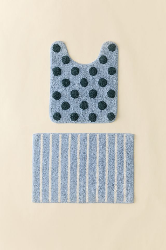 Ensemble de tapis de bain touffetés à motifs Kori #1