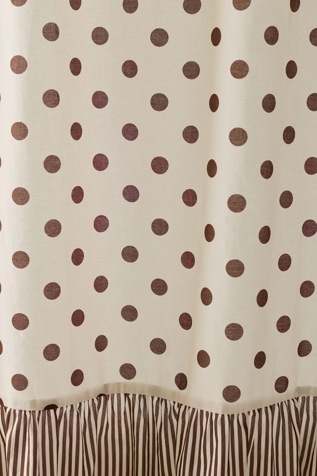 Rideau de douche à volants Maise à motifs #1