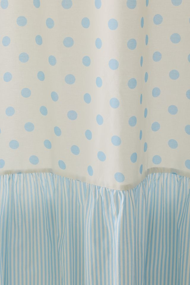 Maise Patterned Ruffled Shower Curtain #1