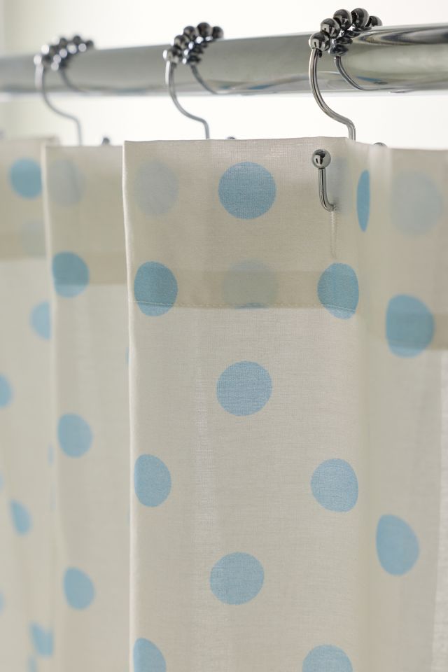 Maise Patterned Ruffled Shower Curtain #2
