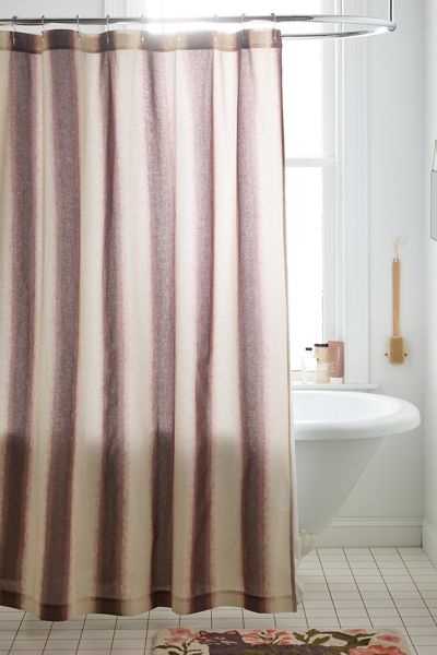 Cabana Dye Striped Patterned Shower Curtain