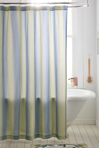 Rideau de douche à motif rayé Cabana Dye
