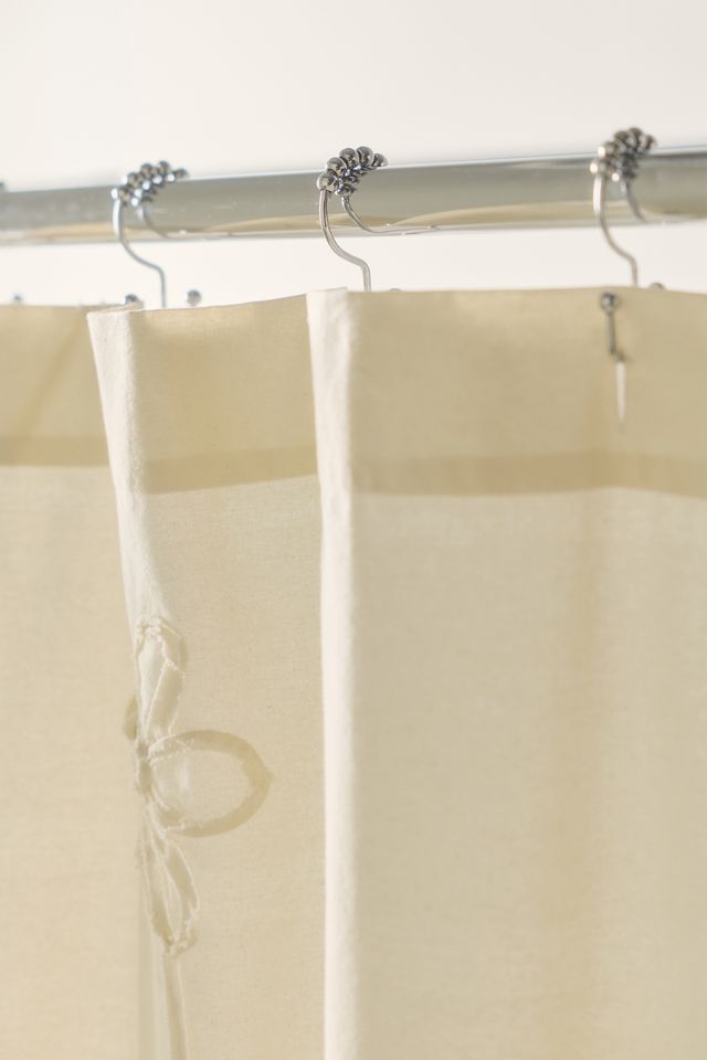 Misty Embroidered Floral Shower Curtain #2