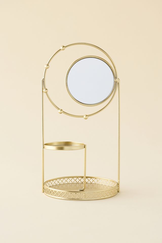 Round Mirror Jewelry Stand #2