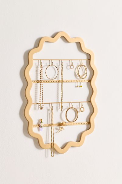 Scalloped  Jewelry Storage Wall Frame