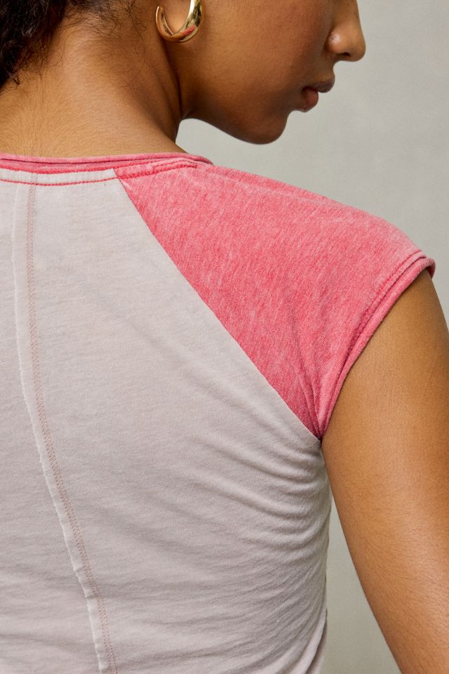 BDG Ivy Raglan Short Sleeve Henley Tee #4