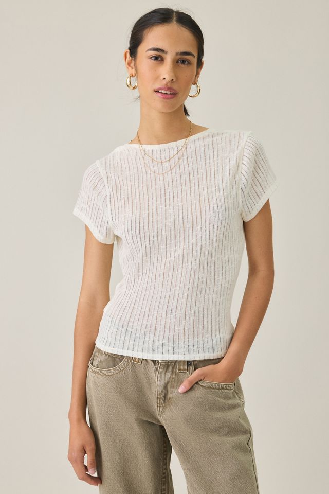 BDG Soren Reversible Surplice Short Sleeve Top #1