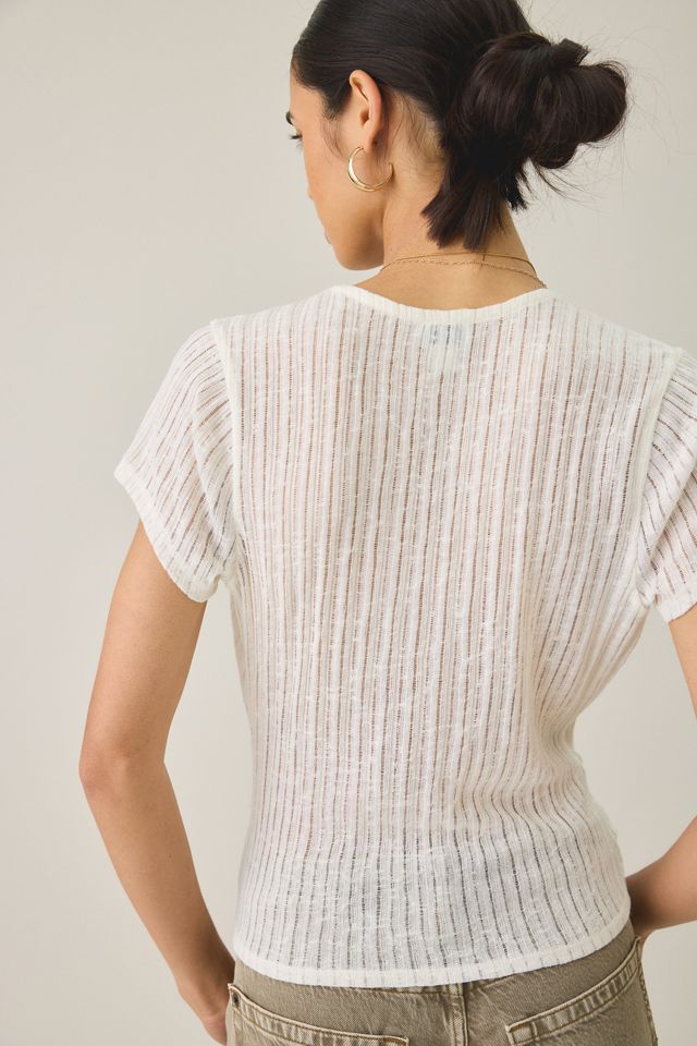 BDG Soren Reversible Surplice Short Sleeve Top #4