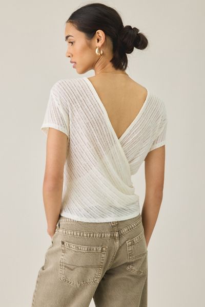 BDG Soren Reversible Surplice Short Sleeve Top