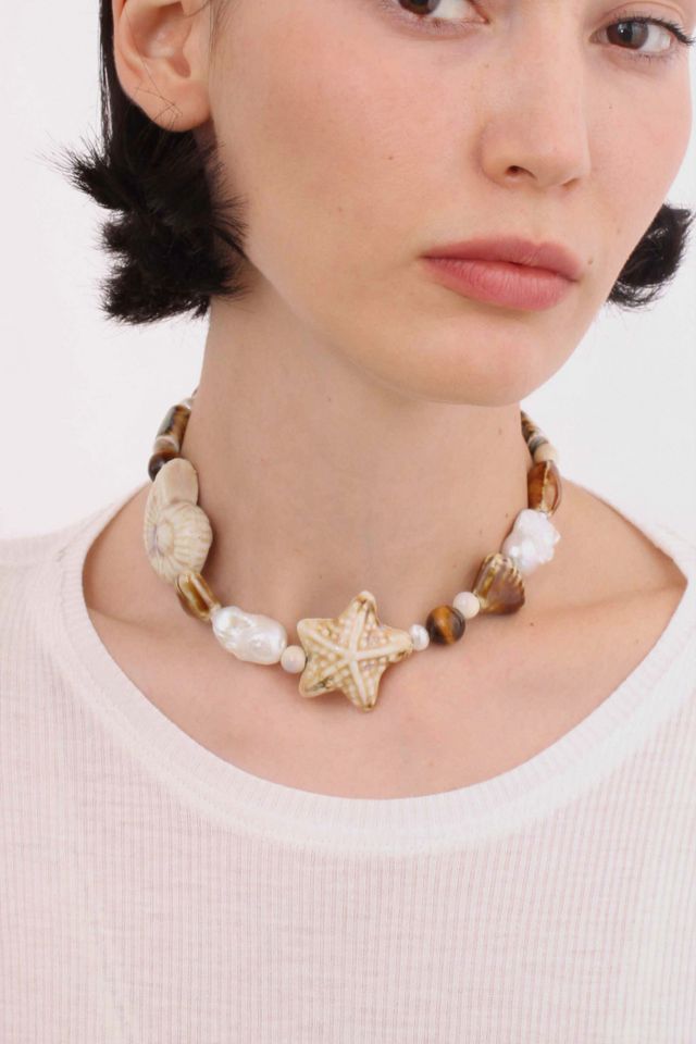 Velvet Luna Ceramic Starfish Necklace #2