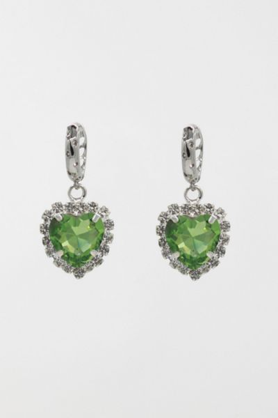 Velvet Luna Earrings With Heart Pendant
