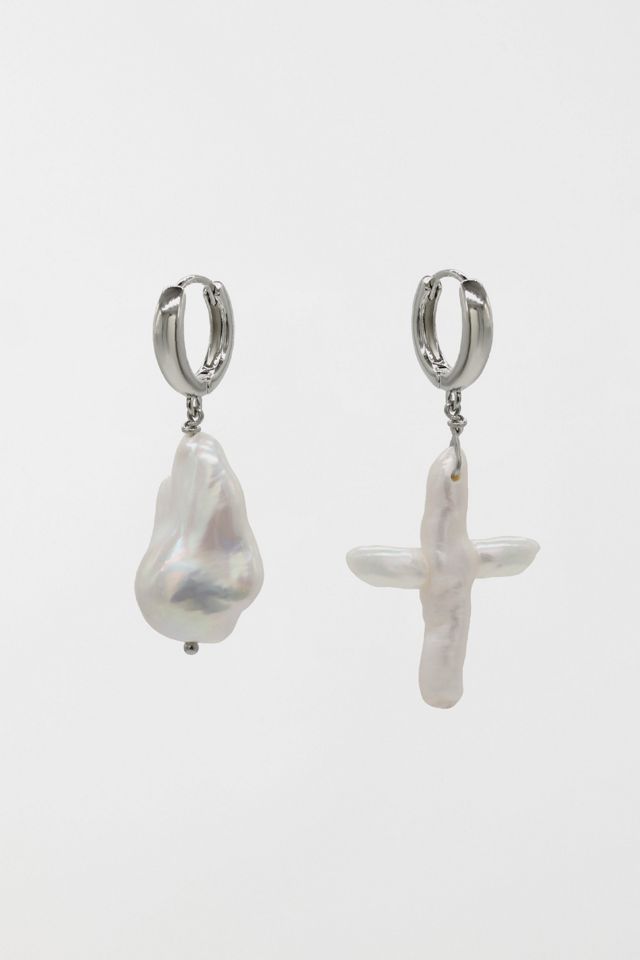 Velvet Luna Irregular Baroque Pearl Earrings #1