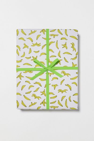 Red Cap Bananas Gorilla Wrapping Paper