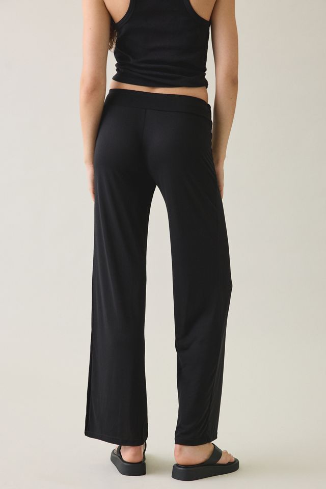 Motel Donata Jersey Knit Foldover Wide Leg Pants #3