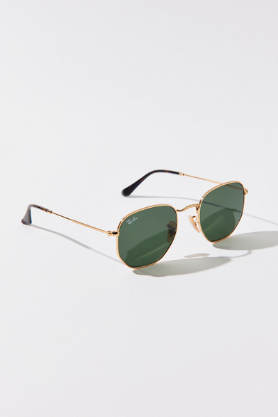 Ray-Ban Hexagonal Flat Lens Sunglasses, Men's at Urban Outfitters