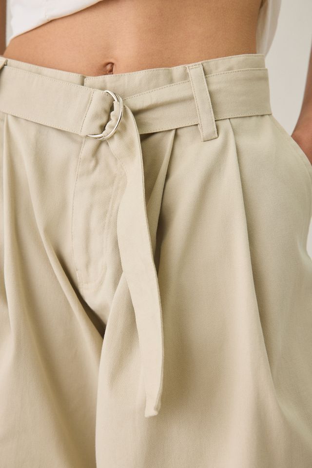 Motel Niso Pleated Wide Leg Longline Shorts #3