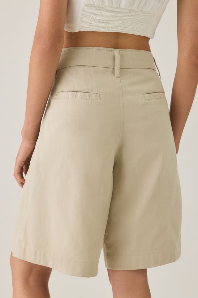 Motel Niso Pleated Wide Leg Longline Shorts #5