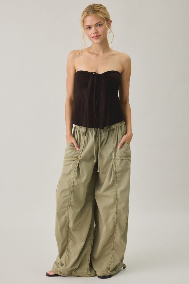 Motel Lue Drape-Front Convertible Tie Tube Top #3