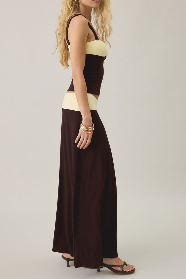 Motel Olie Colorblock Jersey Knit Maxi Skirt #2