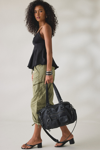 BDG Lulu Pocket Faux Leather Shoulder Bag