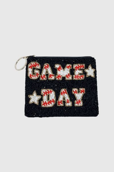 Game Day Beaded Coin Pouch