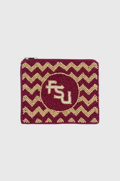 Collegiate Beaded Coin Pouch