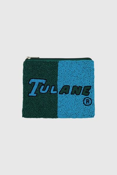 Collegiate Beaded Coin Pouch