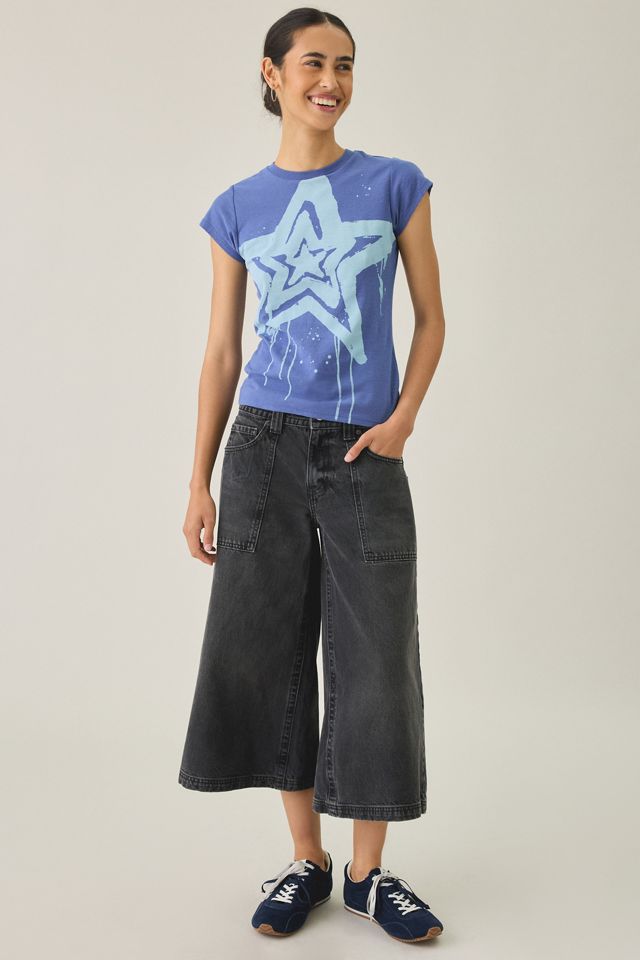 T-shirt graphique BDG Graffiti Star à manches courtes Spill The Tee #1