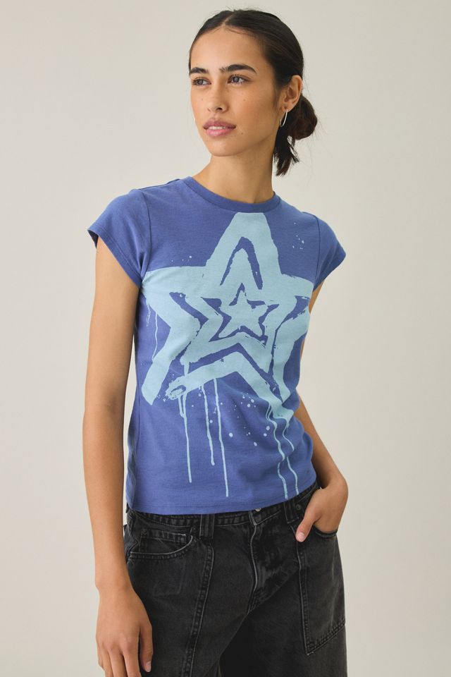 T-shirt graphique BDG Graffiti Star à manches courtes Spill The Tee #2