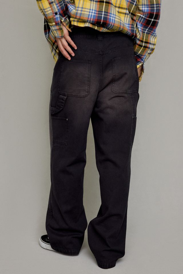Pantalon de travail en canevas BDG à double genou délavé style vintage #1