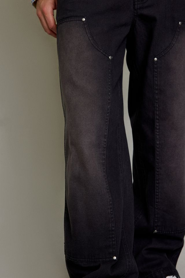 Pantalon de travail en canevas BDG à double genou délavé style vintage #3