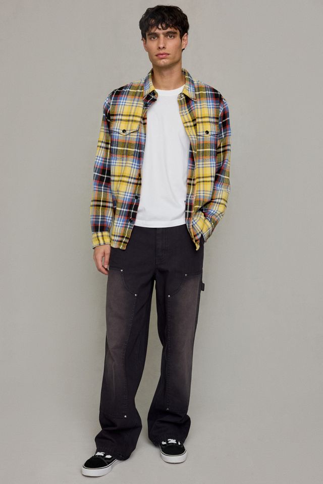 Pantalon de travail en canevas BDG à double genou délavé style vintage #4