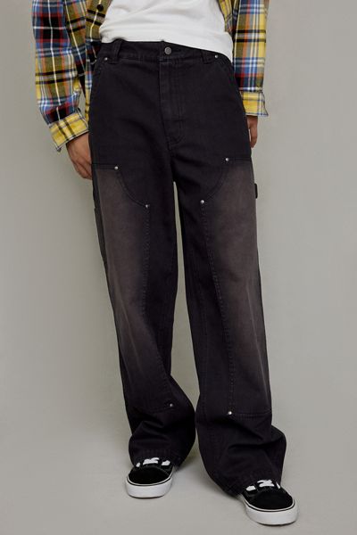 Pantalon de travail en canevas BDG à double genou délavé style vintage