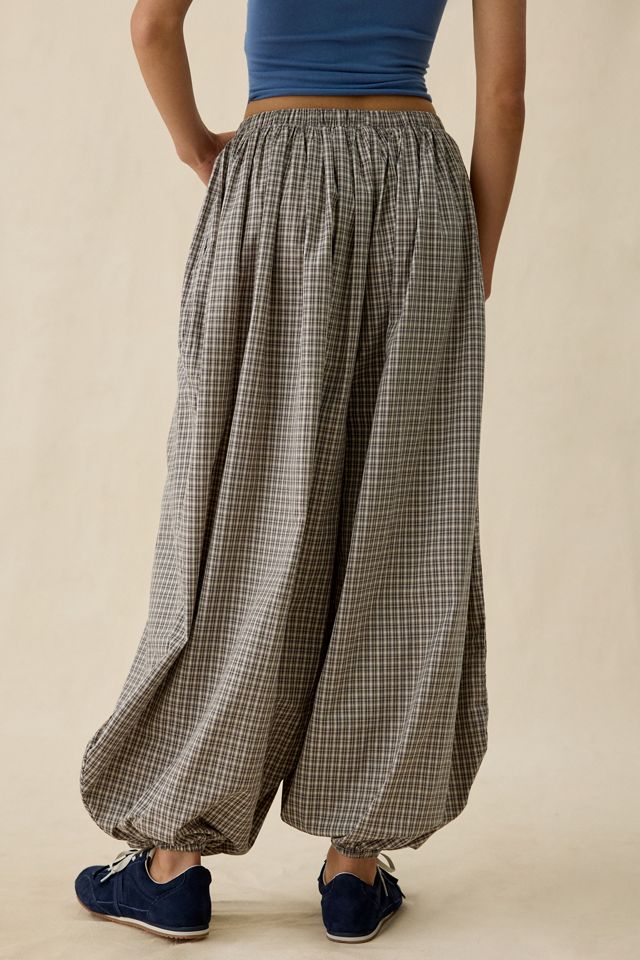 Daisy Street Sesame Check Low-Rise Balloon Pants #1