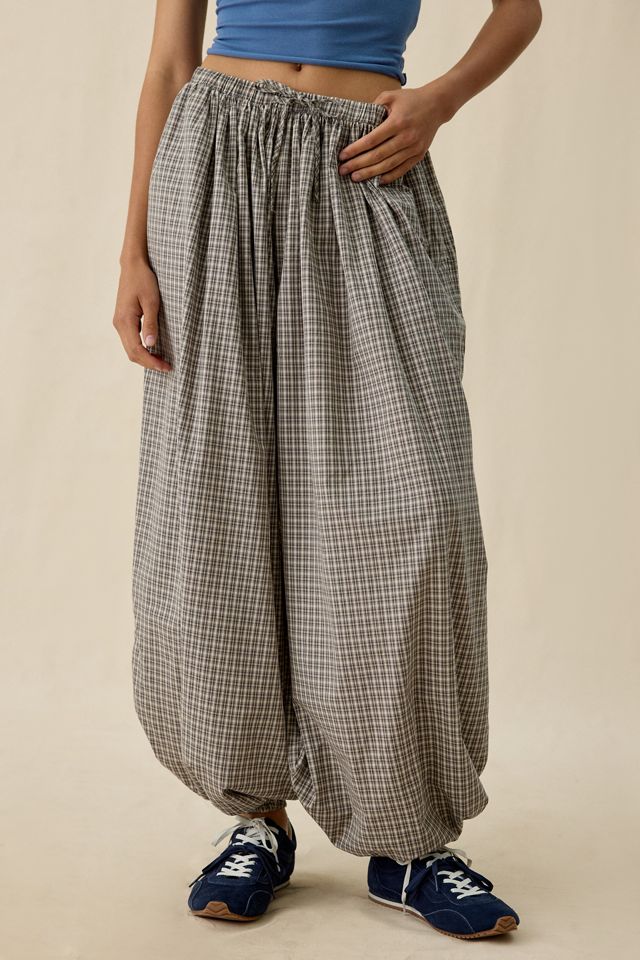 Daisy Street Sesame Check Low-Rise Balloon Pants #2