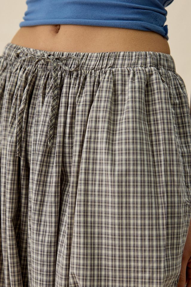 Daisy Street Sesame Check Low-Rise Balloon Pants #3