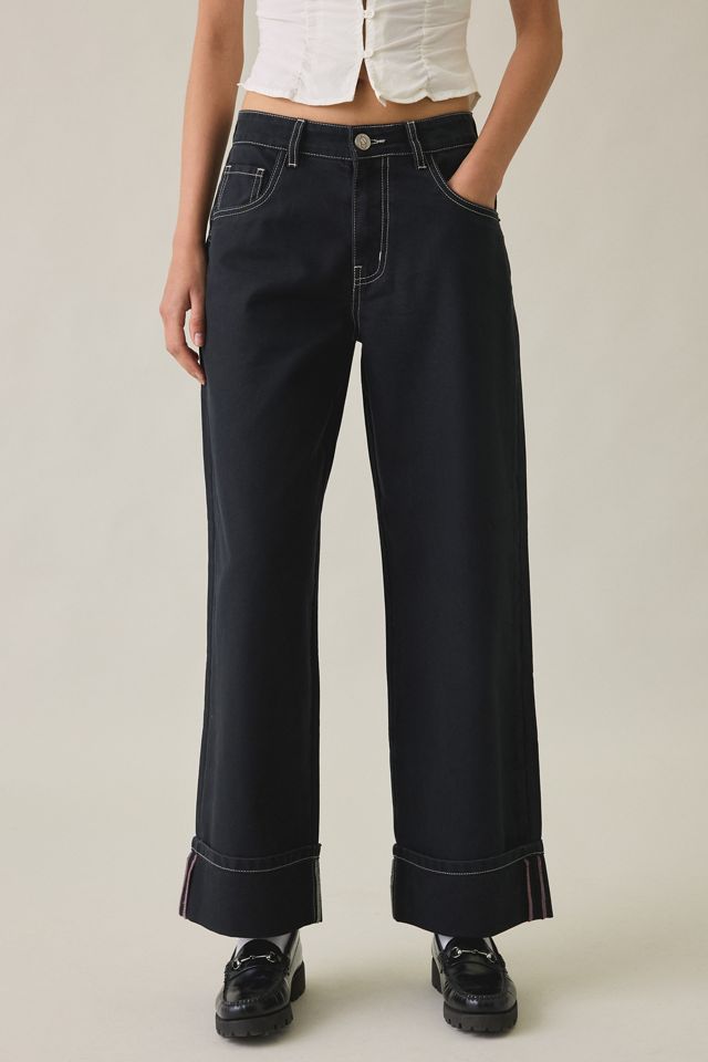 Daisy Street Robbie Roll-Up Wide Leg Jeans #1
