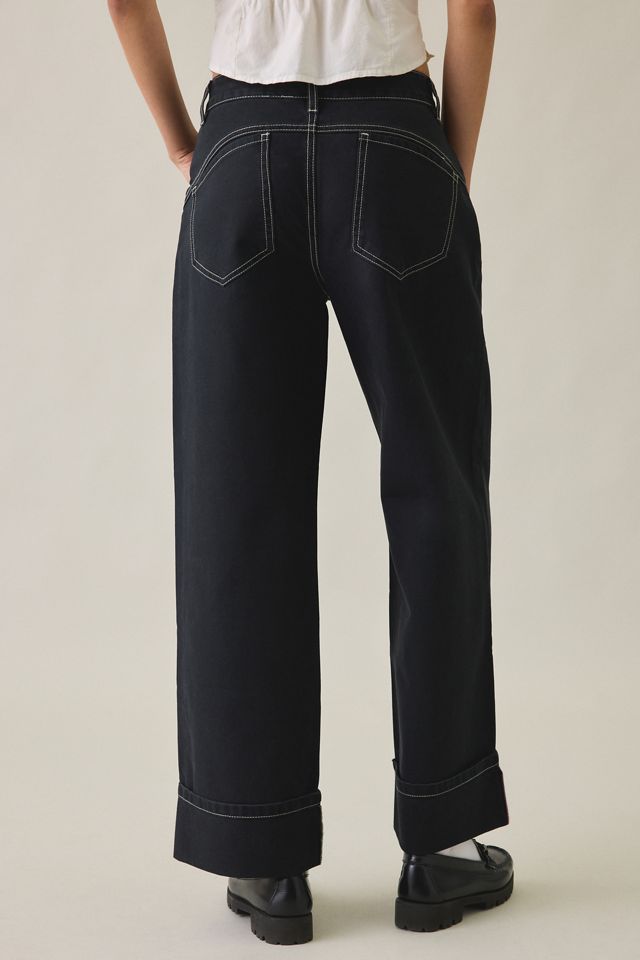 Daisy Street Robbie Roll-Up Wide Leg Jeans #4
