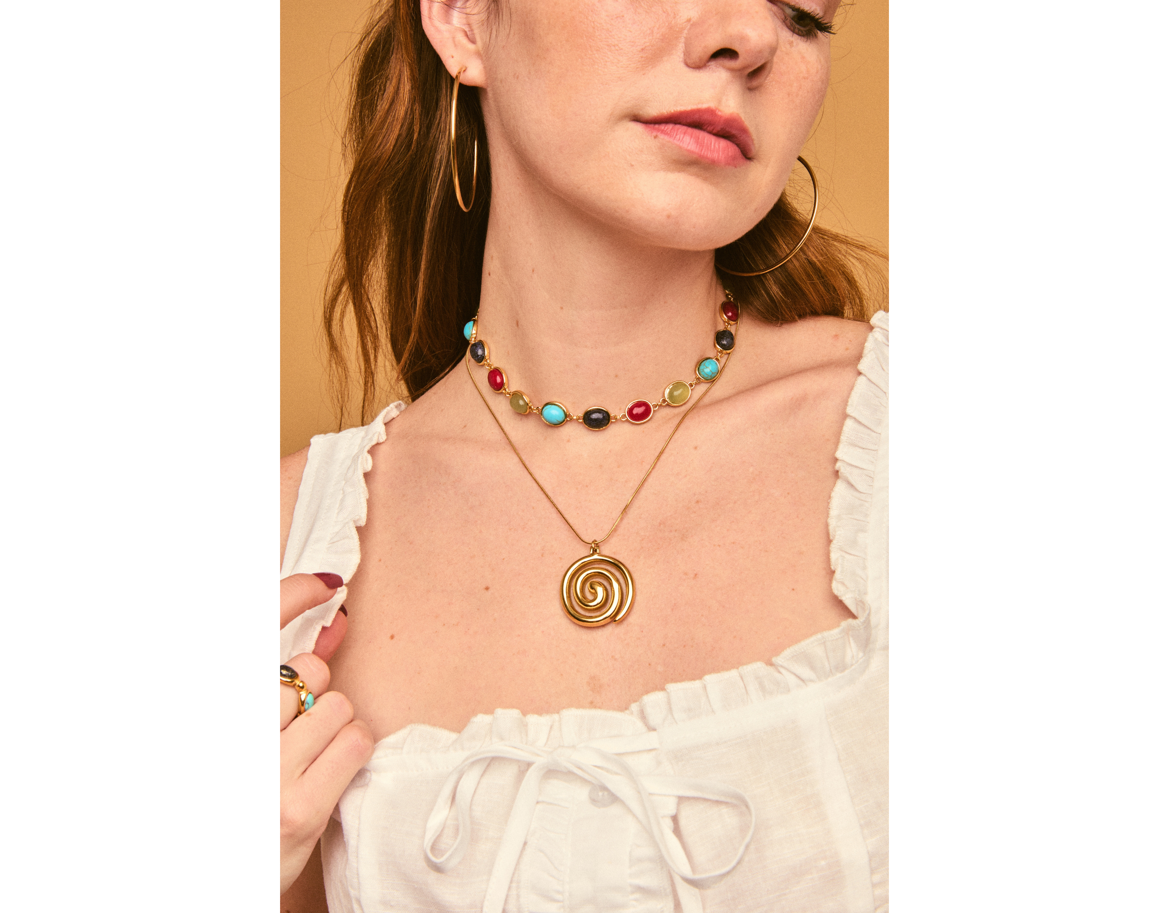 Petit Moments Swirl Chain Necklace