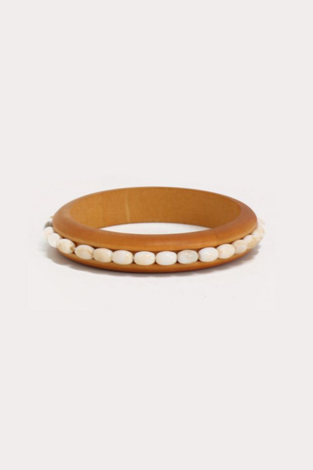 Petit Moments Wooden Beaded Cuff #1