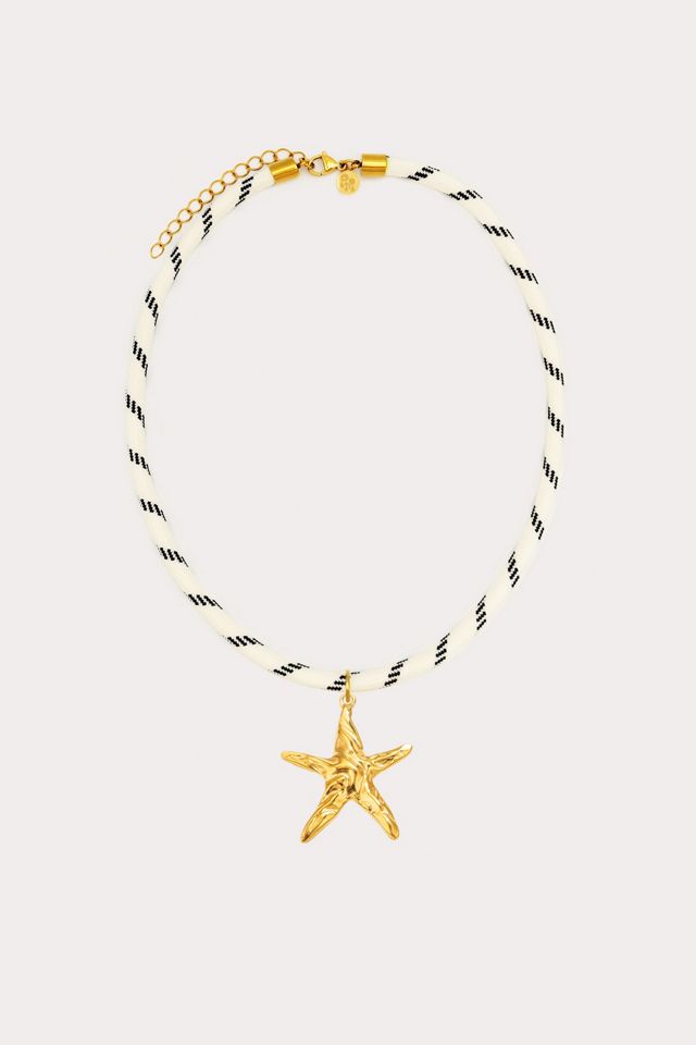 Petit Moments Starfish Charm Paracord Necklace #1