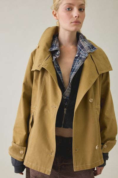 Muse Assembly Leona Cotton Funnel Neck Jacket