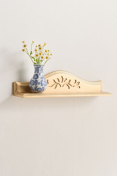 Gracie Reversible Ledge Wood Wall Shelf
