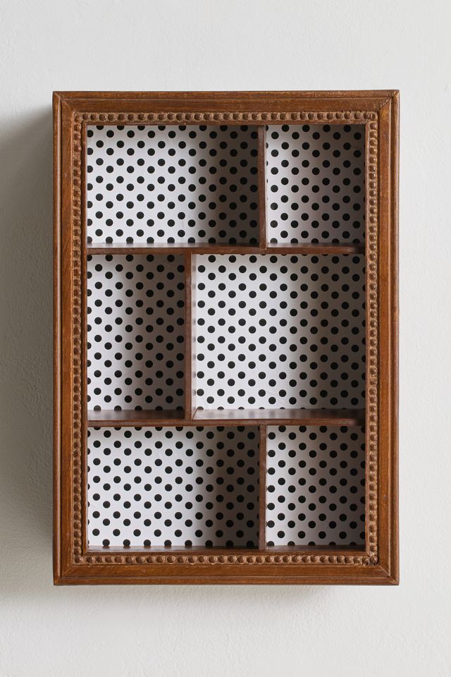 Poppy Polka Dot Figurine Wall Shelf #1