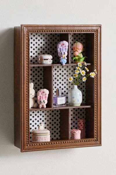 Poppy Polka Dot Figurine Wall Shelf