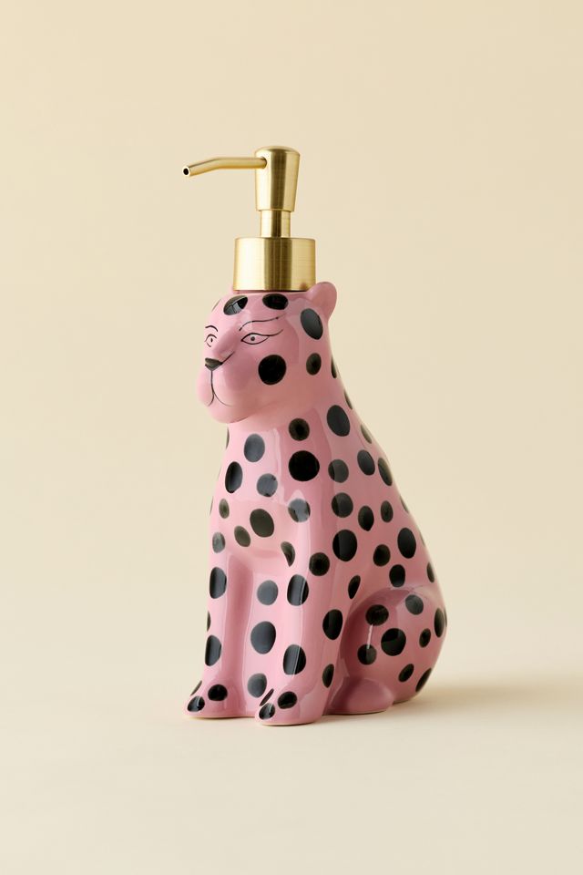 Cheetah Ceramic Soap Dispenser #1