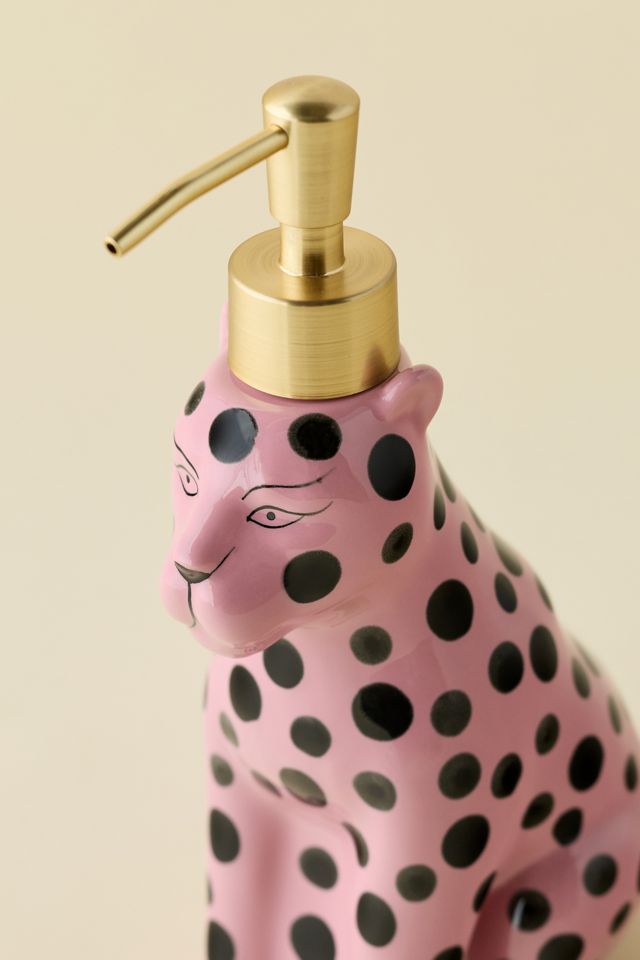 Cheetah Ceramic Soap Dispenser #2