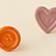 Pink Heart/Orange Circle