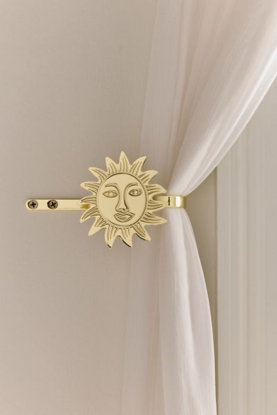 Sun Metal Curtain Tie-Back Set