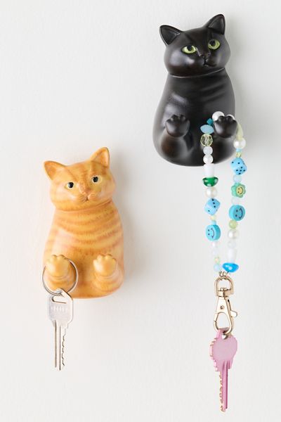 Cat Shaped Resin Wall Hook